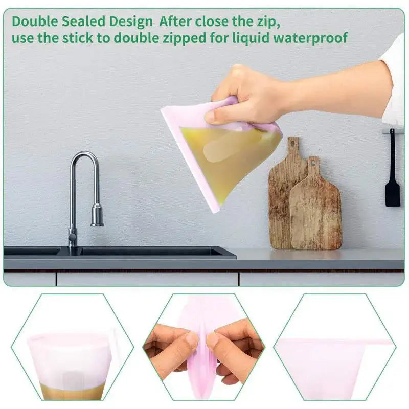 Silicone Reusable Food Storage Bags